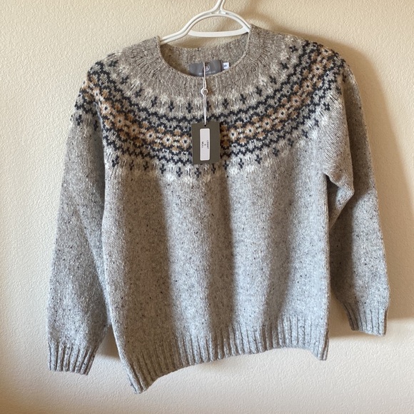 The Croft House Scottish Wool Fair Isle Sweater Size Small - Picture 11 of 15